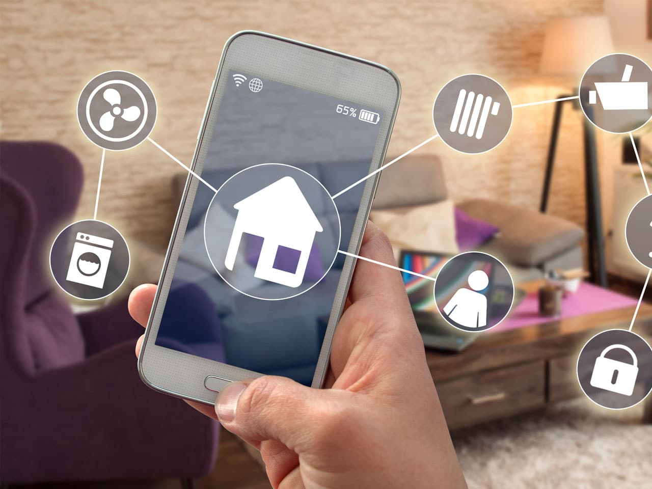 Alarme pilotable par smartphone